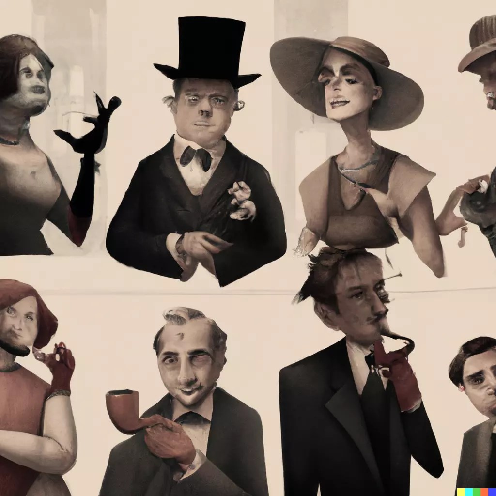 Les personnages pré-tirés de la boite de base