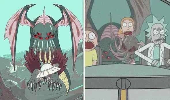Cthulhu n'apparaît pas dans Rick et Morty